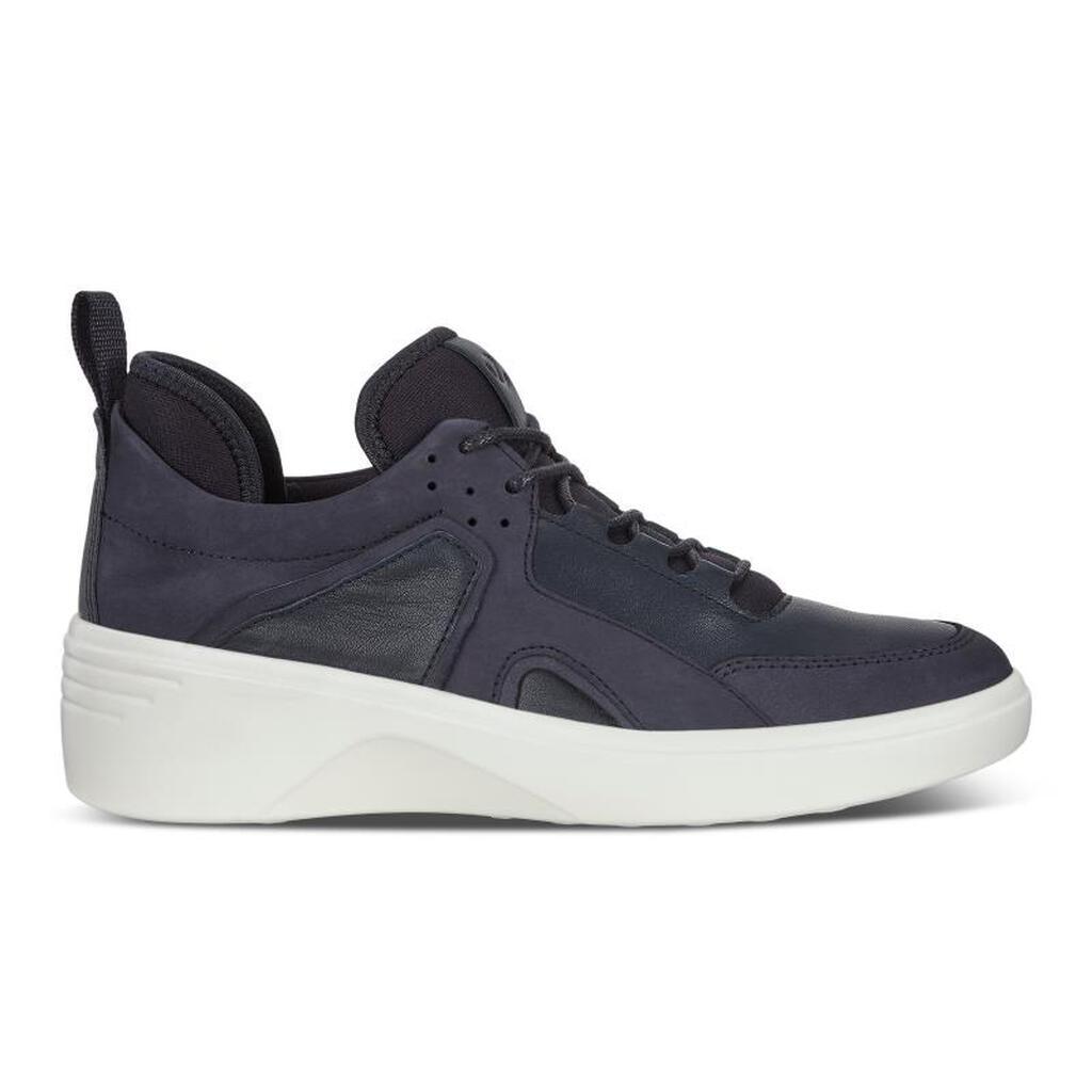 Ecco Soft 7 Sock Womens Wedge Sneakers Navy Online - India JIO-263904